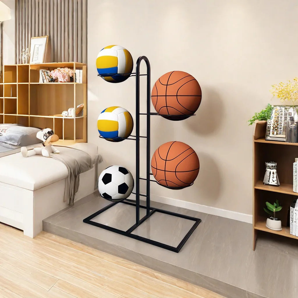 Indoor Children Ball Storage Rack Put Ball Storage Basket Placed Rack Volleyball Stand Holder Space