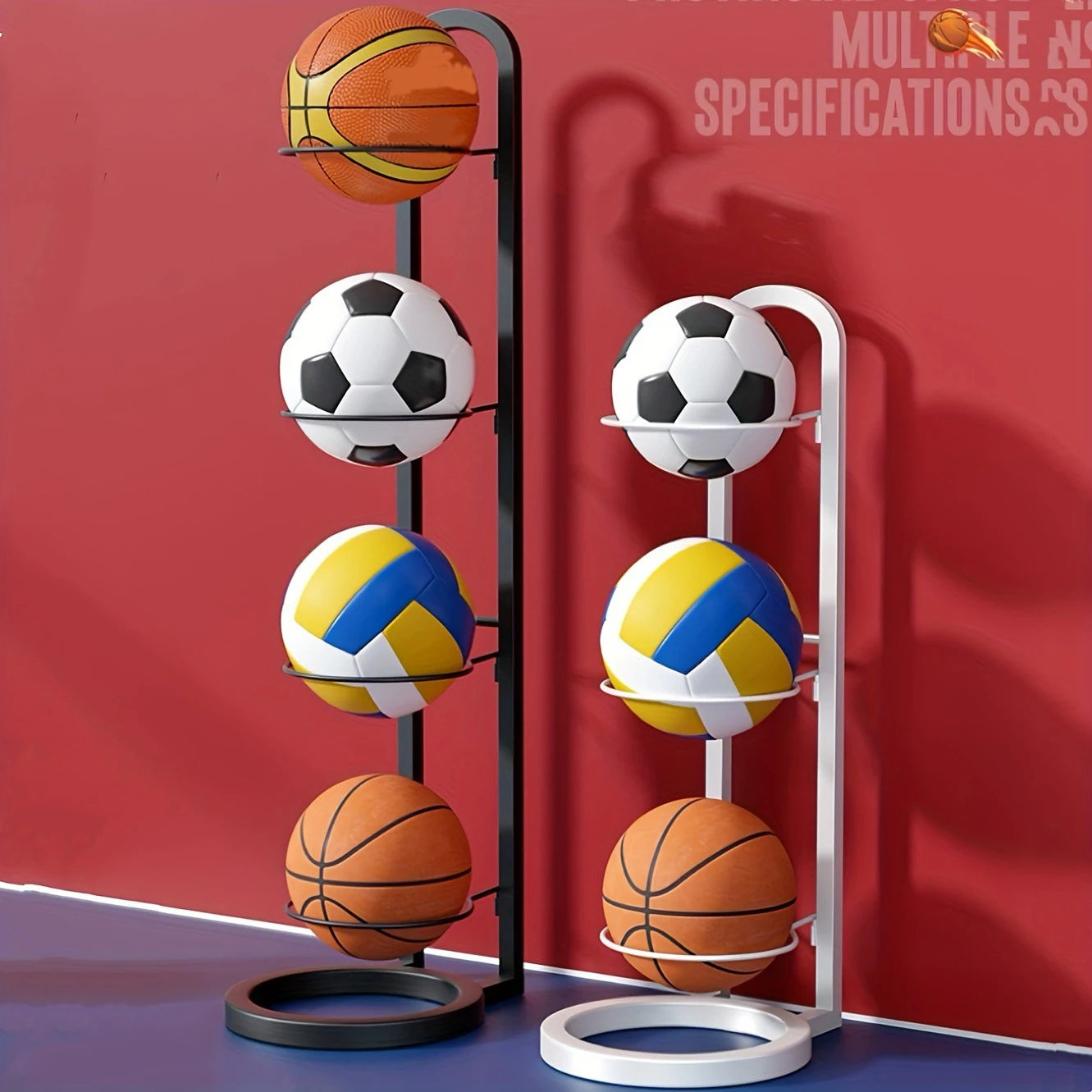 Indoor Children Ball Storage Rack Put Ball Storage Basket Placed Rack Volleyball Stand Holder Space