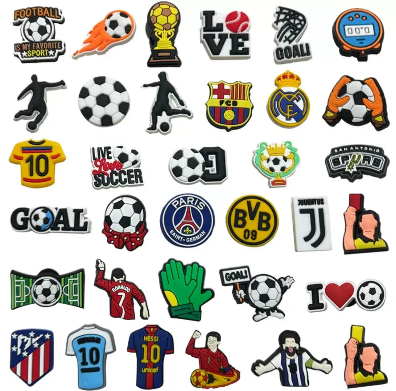 PVC Volleyball Series Shoe Charms for Women Men Over Shoe Decorations Pins Accessories Clog Buckles Gifts