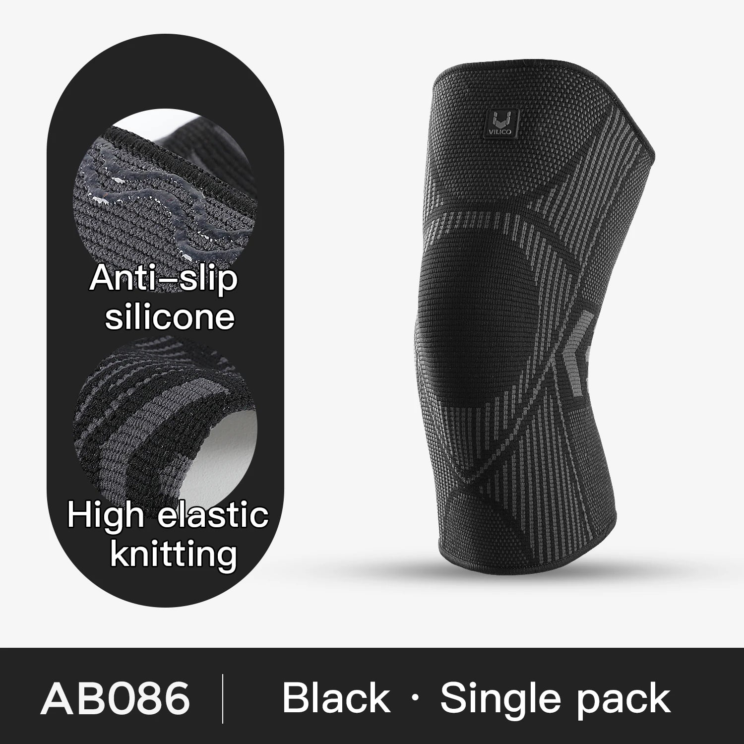 1PCS Fitness Running Cycling Knee Support Braces Elastic Nylon Sport Compression Knee Pad Sleeve for Basketball Volleyball