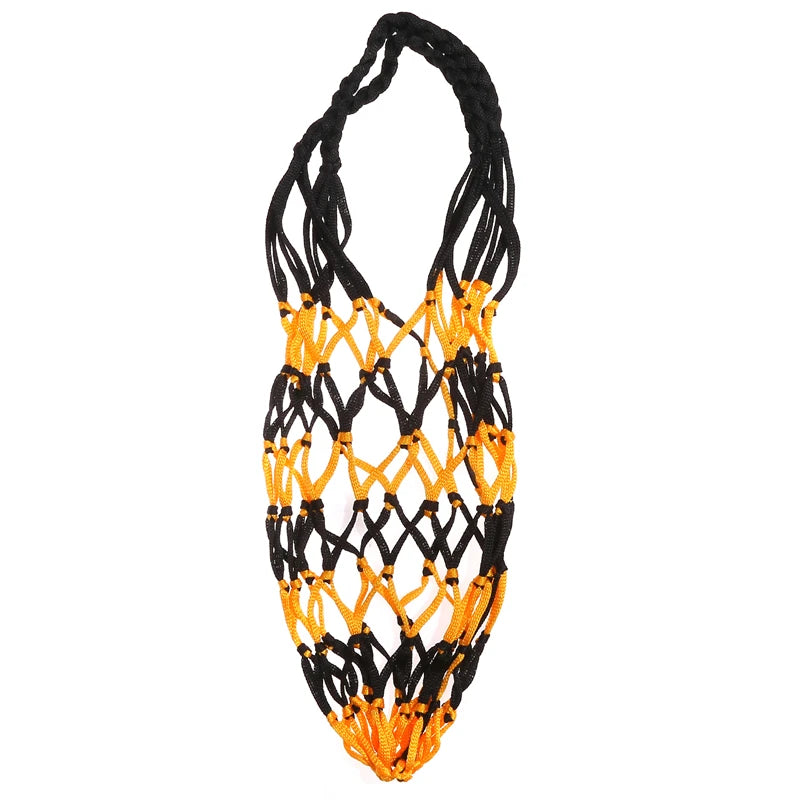 Portable Carry Net Bag Balls Volleyball Outdoor Durable Standard Thread Hoop Mesh Net