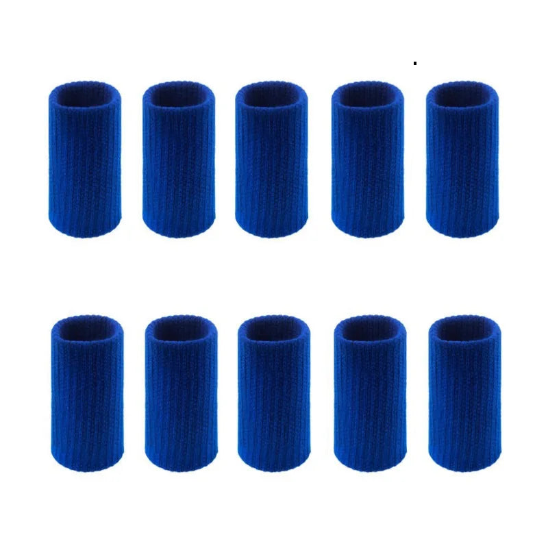 10Pcs Finger Protection Arthritis Support Finger Guard Outdoor Sports Basketball Volleyball Elastic Finger Sleeves Elastic