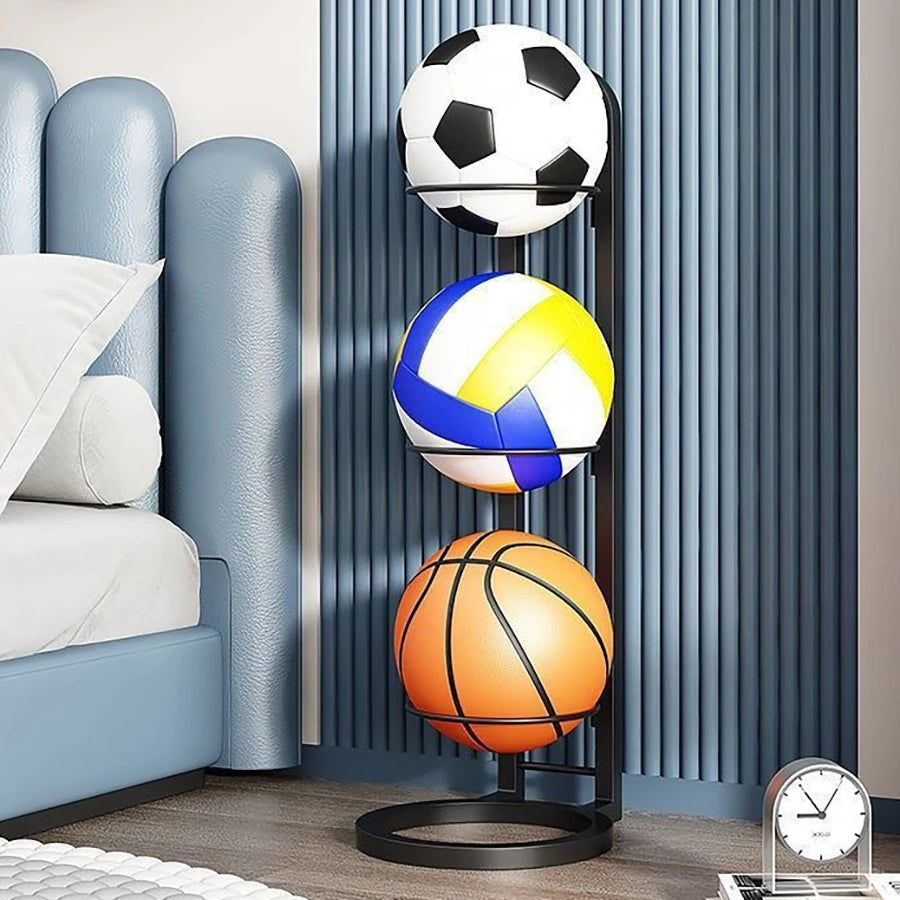 Indoor Children Ball Storage Rack Put Ball Storage Basket Placed Rack Volleyball Stand Holder Space