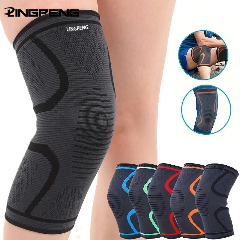 1/2PCS Fitness Running Cycling Knee Support Braces Elastic Nylon Sport Compression Knee Pad Sleeve for Volleyball