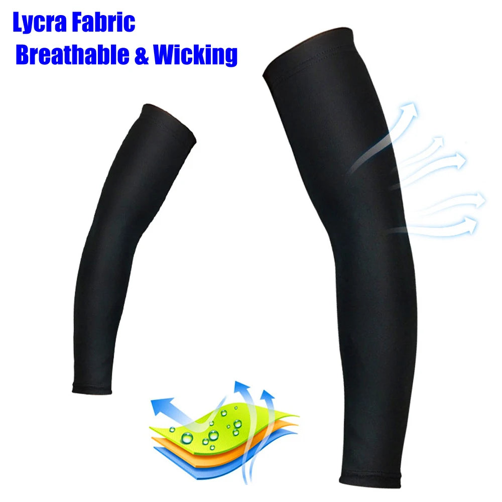 1pcs Cooling UV Sun Protection Arm Sleeves, Tattoo Forearm Covers Anti-Slip for Running, Cycling Basketball Football Volleyball