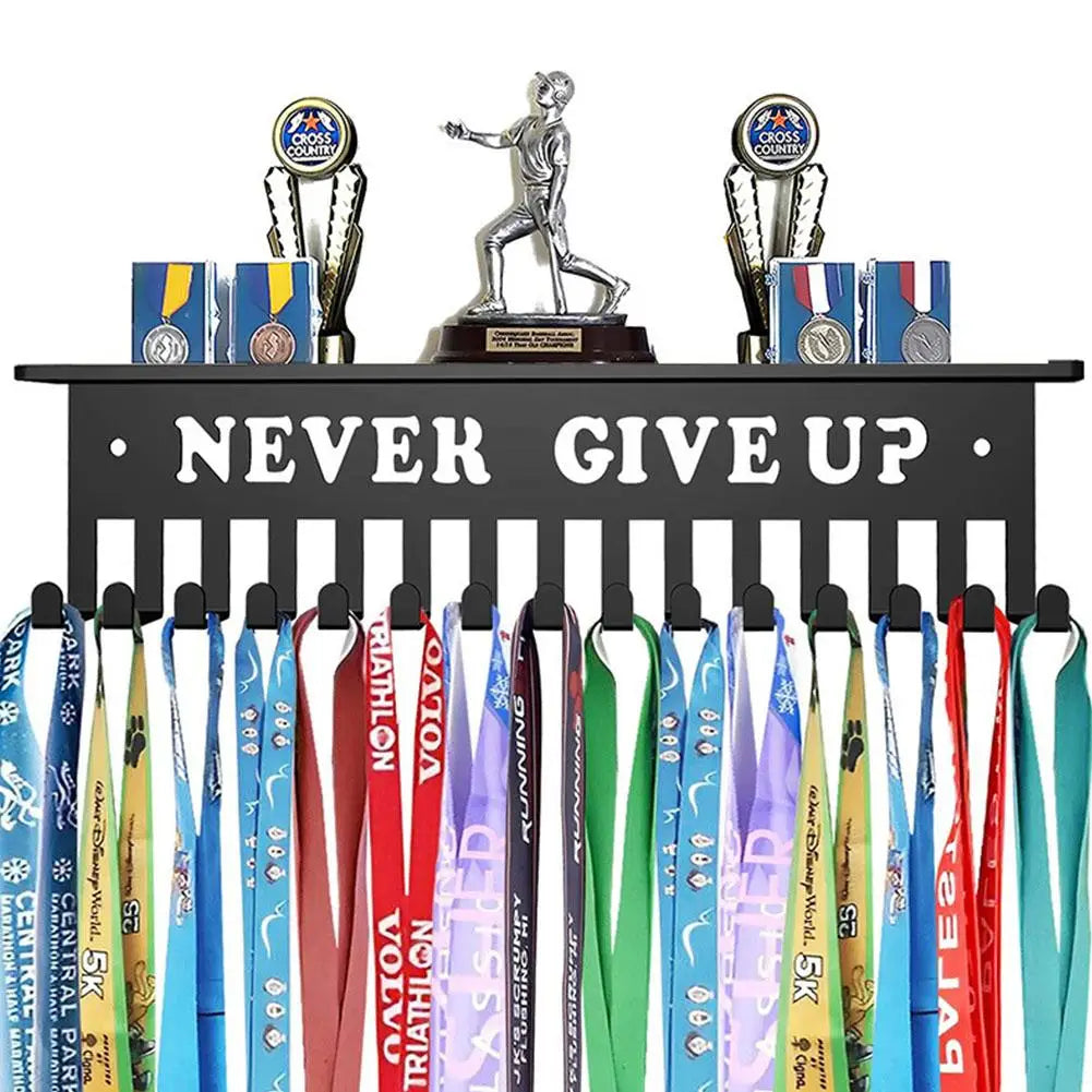 Sports Medal Display Metal Rack Hanger Holder Storage Volleyball For Ribbons Medal Display