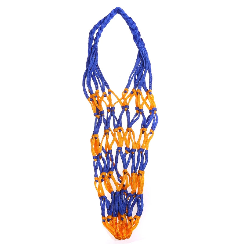 Portable Carry Net Bag Balls Volleyball Outdoor Durable Standard Thread Hoop Mesh Net