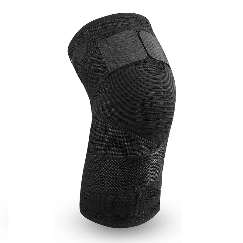 1PC Compression Knee Braces with Bandage Sports Running Basketball Fitness Volleyball Knee Sleeves Comfort Elasticity Knee Pad