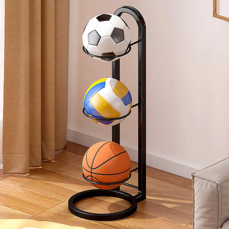 Indoor Children Ball Storage Rack Put Ball Storage Basket Placed Rack Volleyball Stand Holder Space