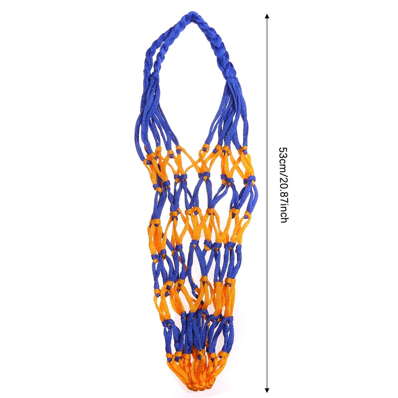 Portable Carry Net Bag Balls Volleyball Outdoor Durable Standard Thread Hoop Mesh Net
