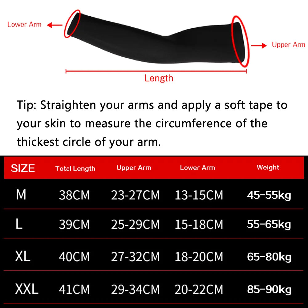 1pcs Cooling UV Sun Protection Arm Sleeves, Tattoo Forearm Covers Anti-Slip for Running, Cycling Basketball Football Volleyball