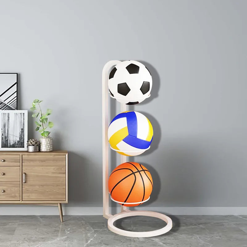 Indoor Children Ball Storage Rack Put Ball Storage Basket Placed Rack Volleyball Stand Holder Space