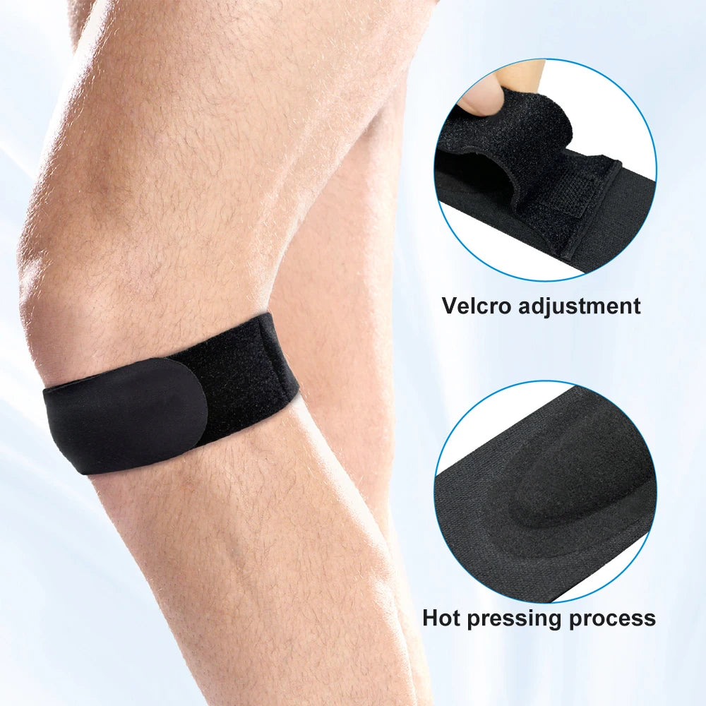 1pc Sports Knee Stabilizer Strap - Patella Tendon Support for Jumper's Knee, Tendonitis, Running, Basketball, Volleyball, Hiking