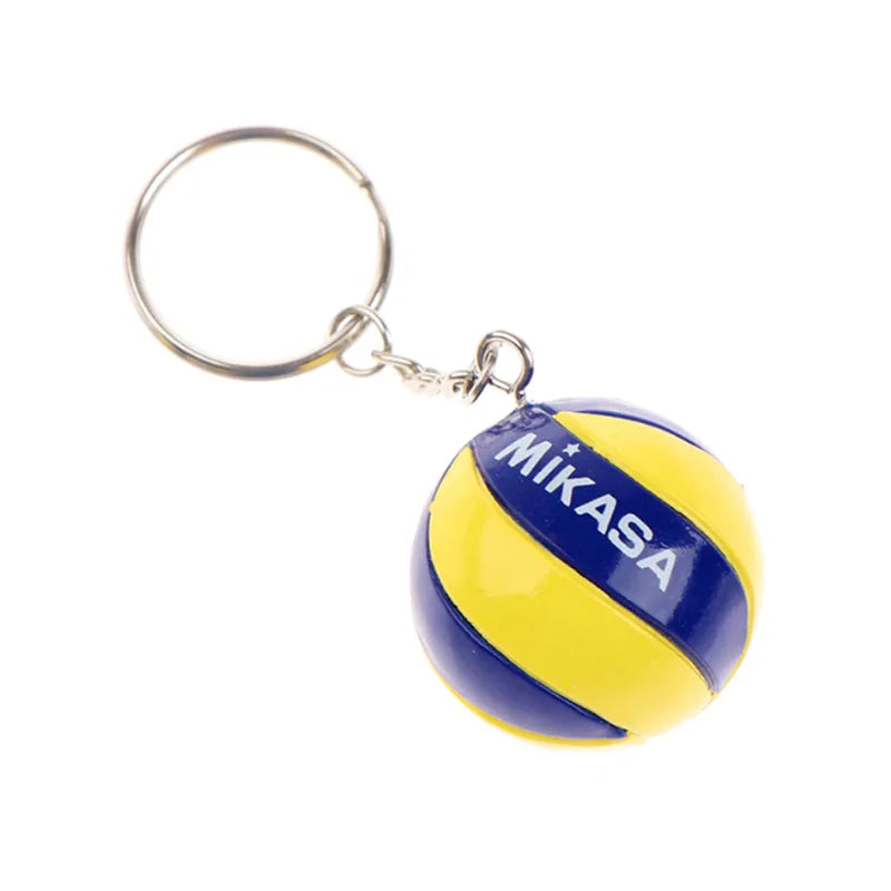PVC Volleyball Keychain Ornaments Business Volleyball Gifts Beach Ball Sport Key Chain