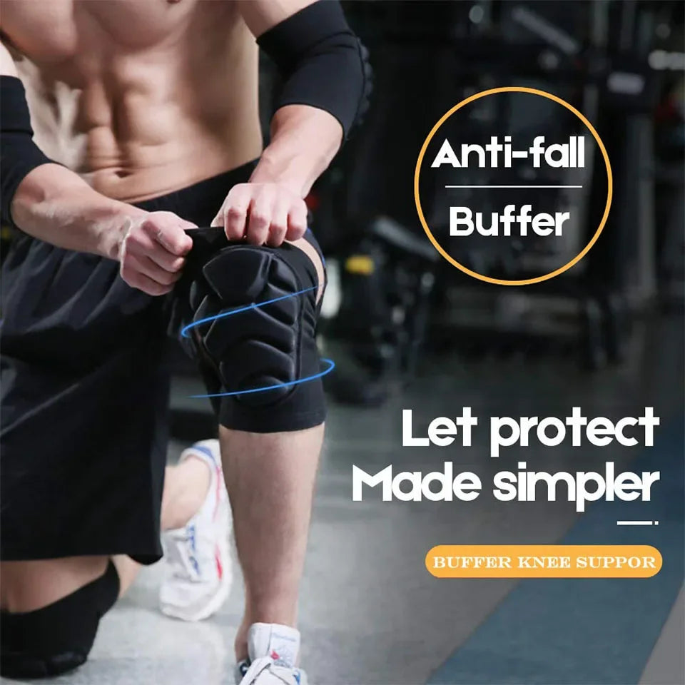 1 Pair Knee Pads, Anti-Slip Collision Avoidance Kneepads with Thick EVA Foam, for Volleyball, Football Dance Knee Sleeve.Labubo