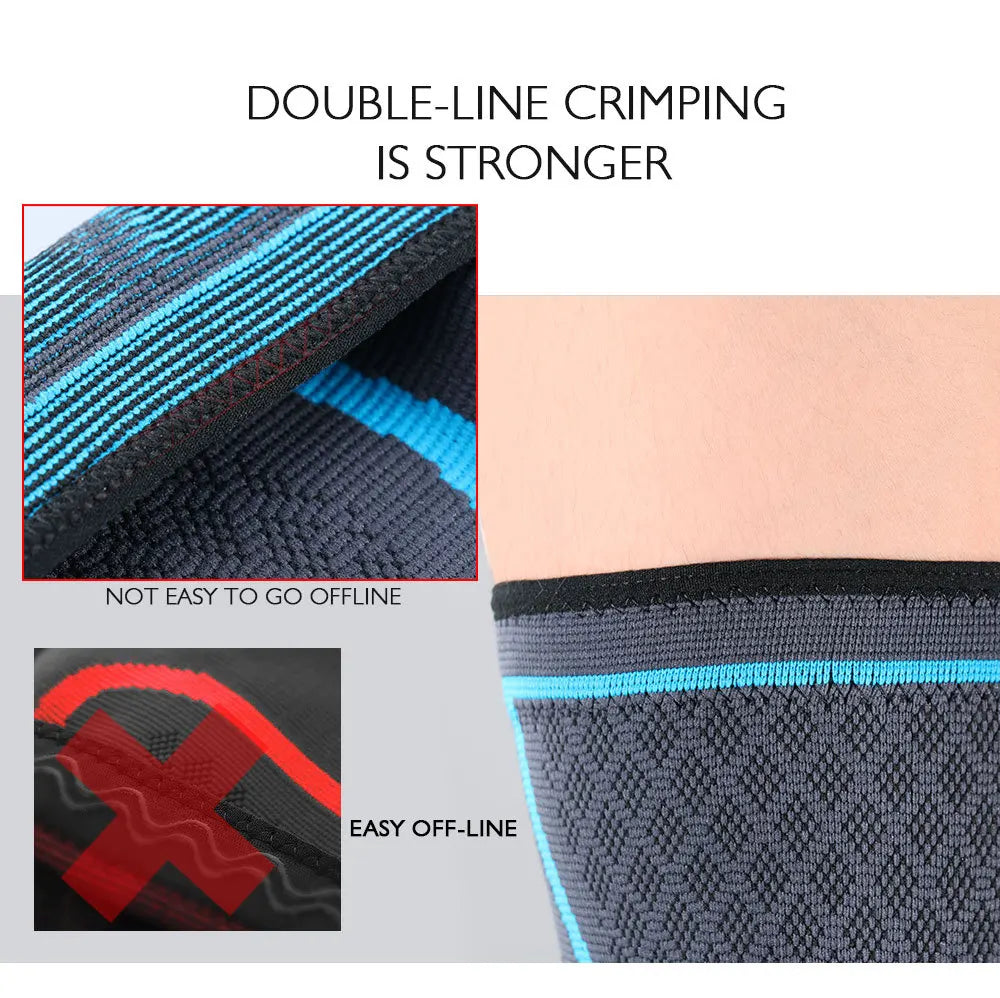 1/2PCS Fitness Running Cycling Knee Support Braces Elastic Nylon Sport Compression Knee Pad Sleeve for Volleyball