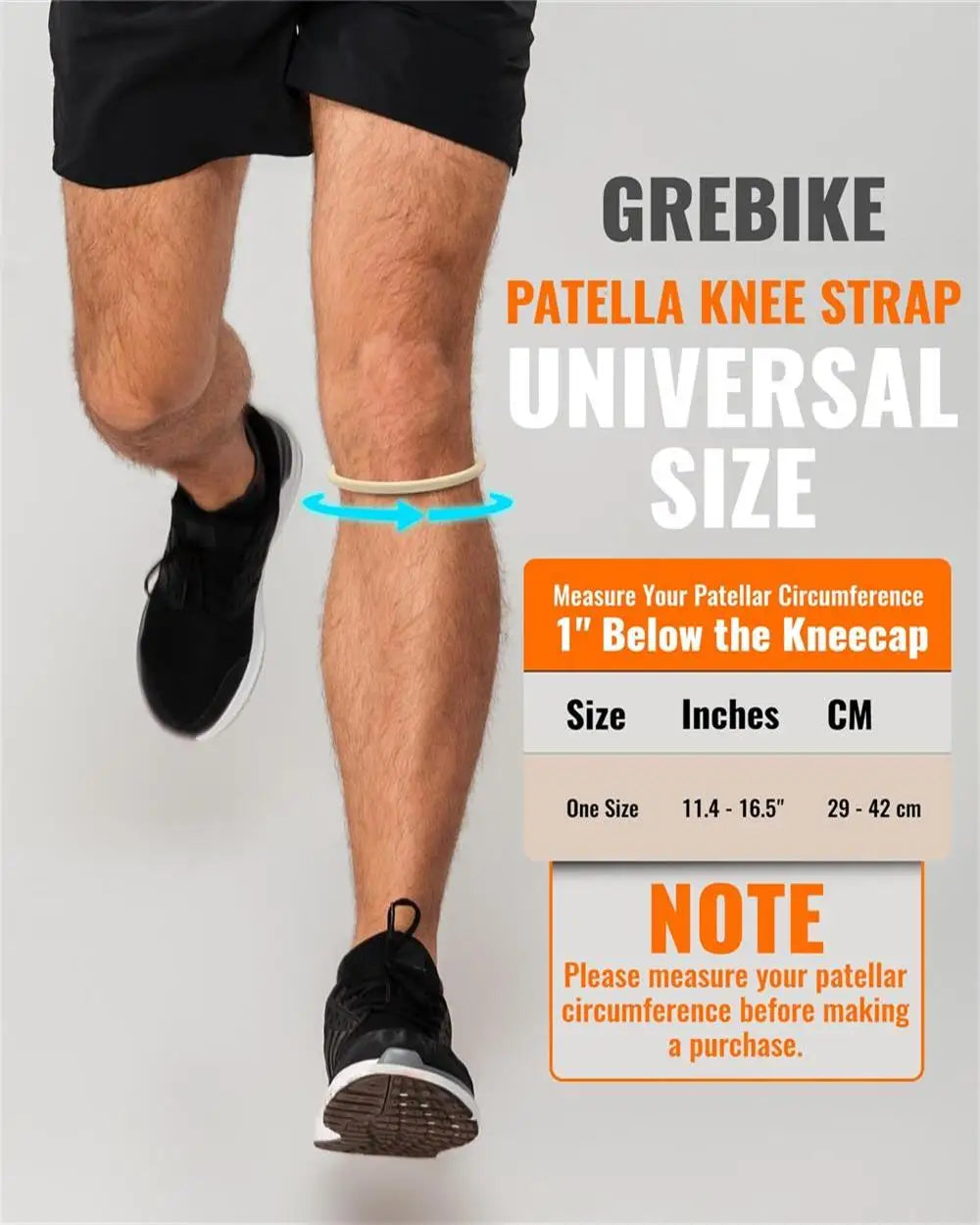 Patella Tendon Support Belt, Knee Pain Relief and Patella Stabilizer Knee Belt Support, Suitable for Hiking, Football, Basketball, Running, Jumper Knee, Tennis, Volleyball and Squat
