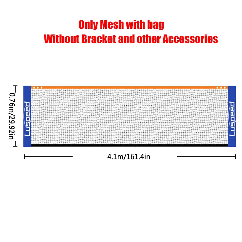 Portable Folding Standard Professional Net Indoor Outdoor Sports Volleyball Tennis Training Square Nets Mesh 4 Sizes