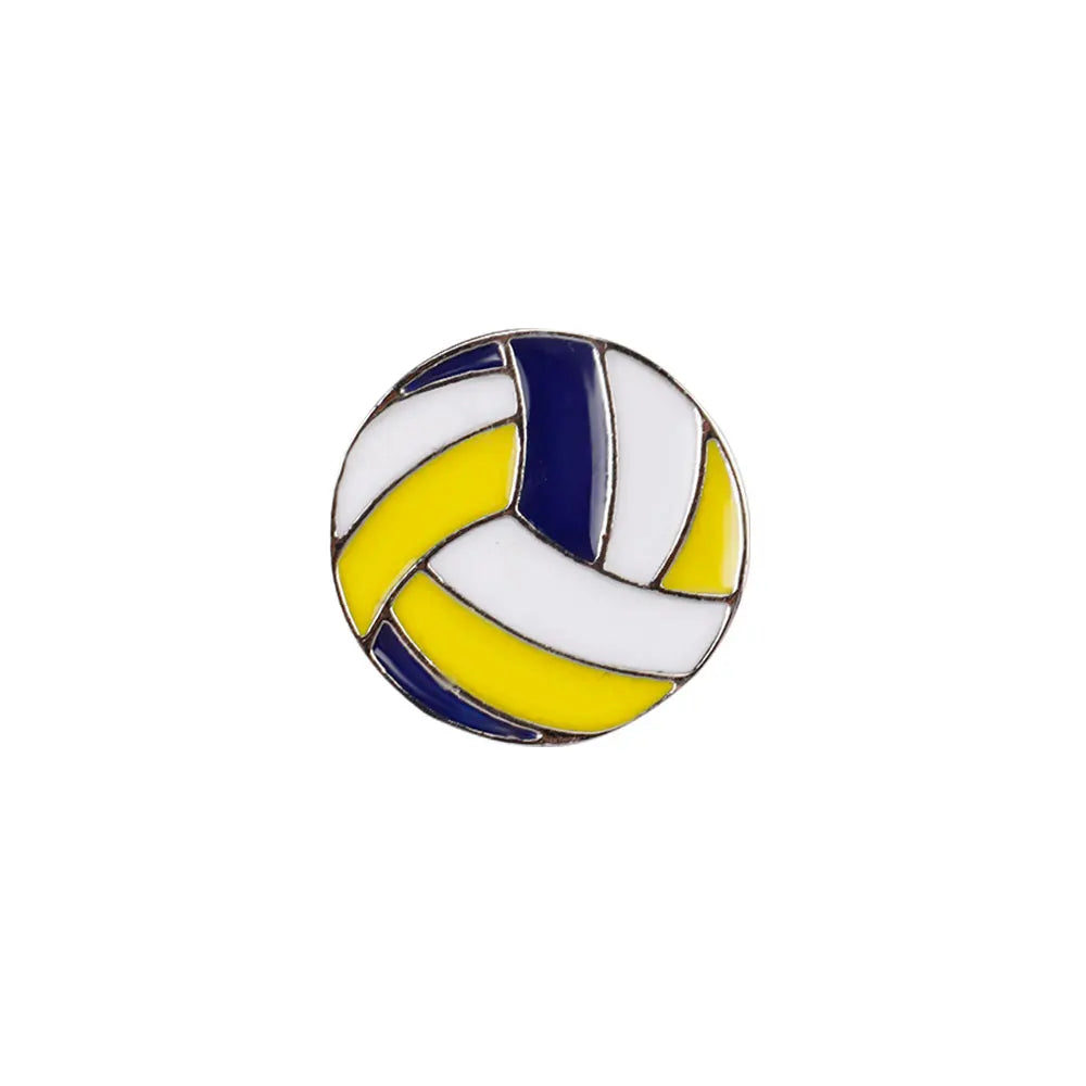 Football Basketball Rugby Baseball Beach ball Volleyball Hard Enamel Pins For Sport Lovers Bag Backpack Jacket Jewelry Brooches